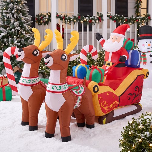 Christmas inflatable santa - christmas,