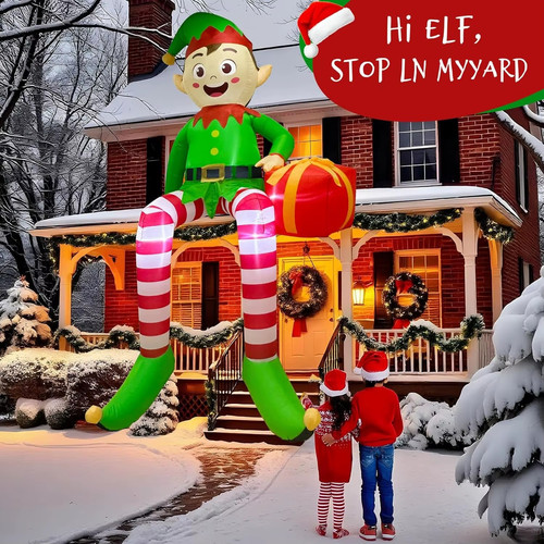 8ft christmas inflatables - christmas,
