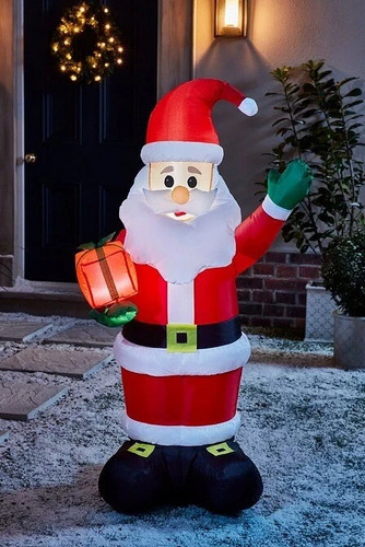 4ft inflatable christmas santa - 4ft,