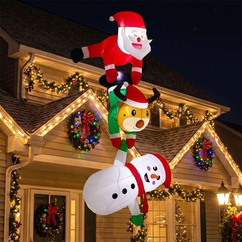Christmas inflatable santa - christmas,