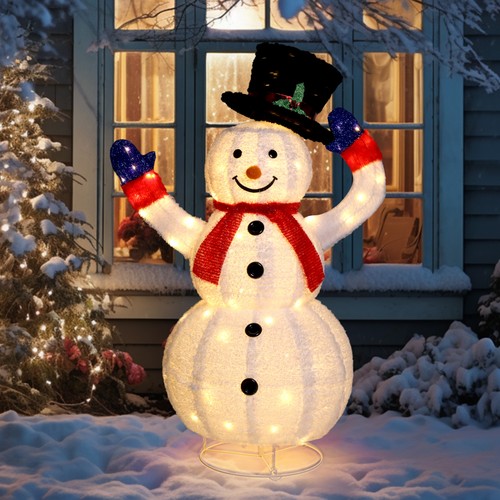 4ft lighted christmas snowman - 4ft,