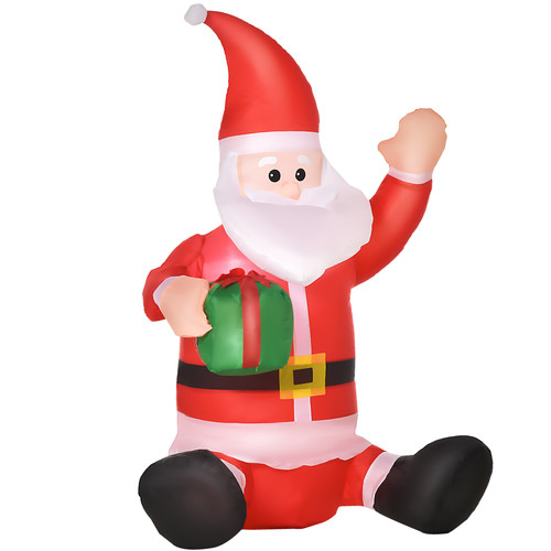 4ft inflatable led santa - 4ft,