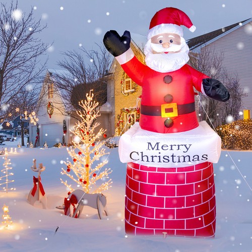 Christmas inflatable santa - christmas,