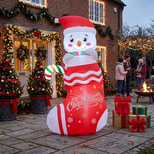 Inflatable snowman - snowman, in
