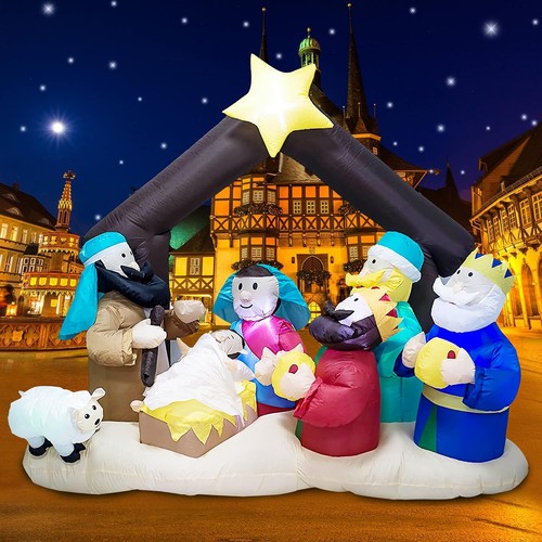 Christmas inflatable nativity - christmas,