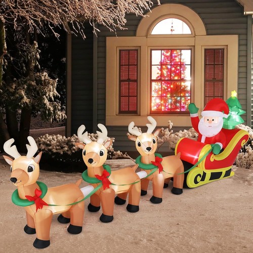 Lighted inflatable christmas - lighted,