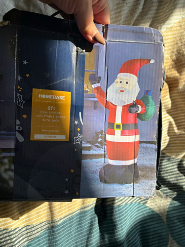 Homebase 6ft inflatable santa - homebase,