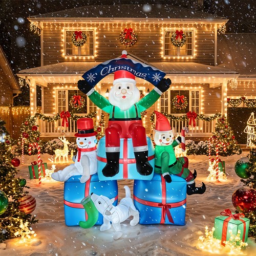 Christmas inflatable santa - christmas,