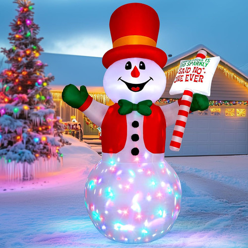 244cm 8ft inflatable - inflatable, snowman