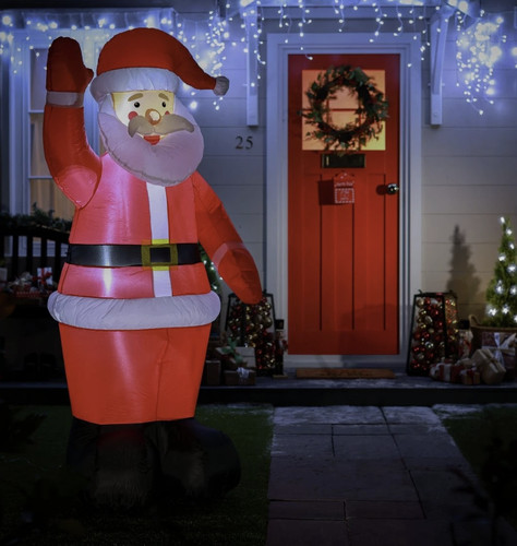 Home 6ft inflatable santa - home,