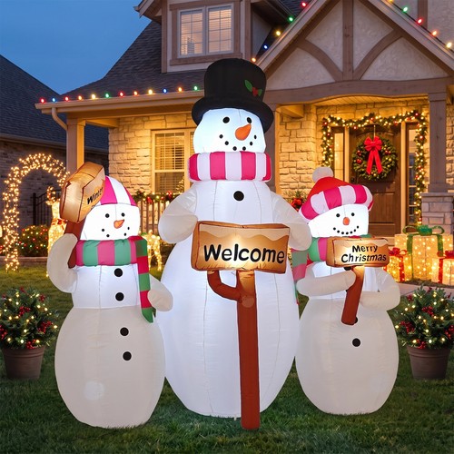 Christmas inflatable snowman - inflatable, 3