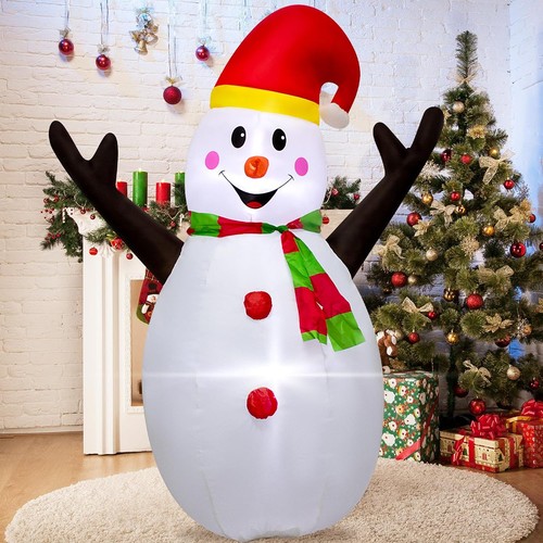 4ft inflatable snowman with - 4ft,