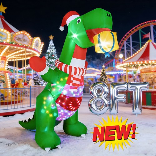 8ft inflatable dinosaur - 8ft,