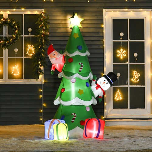 7ft christmas inflatable - inflatable, tree