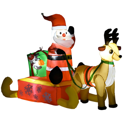 4ft christmas inflatable santa - christmas,