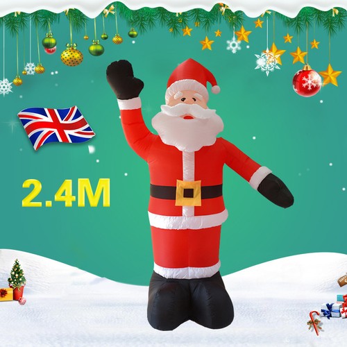8ft christmas inflatable santa - 8ft,