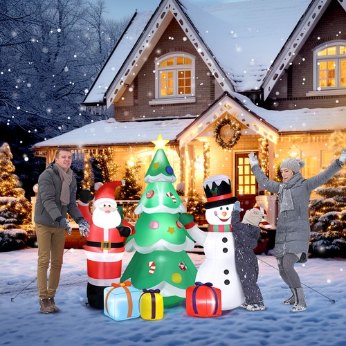 6ft christmas inflatable santa - christmas,