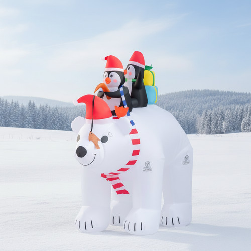 7ft christmas inflatable - christmas, polar