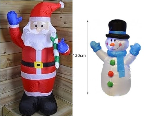 Inflatable 4ft tall - tall, snowman