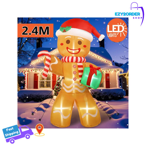 8ft christmas inflatable - christmas,