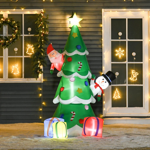 7ft christmas inflatable tree - christmas,