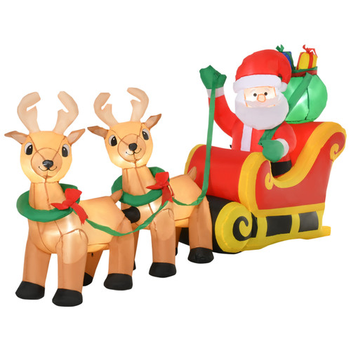 5ft led inflatable santa - 3.5ft,