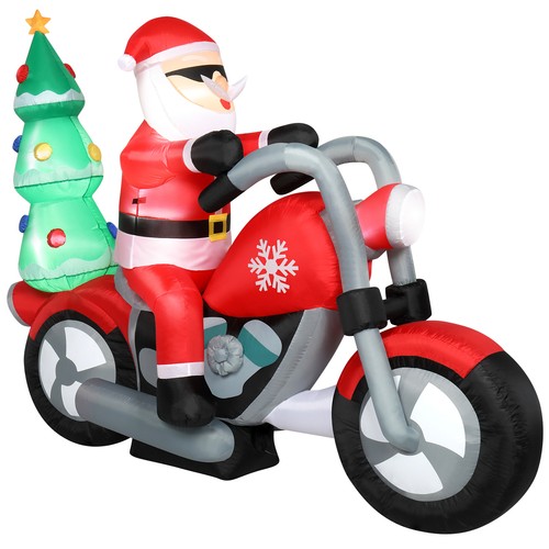 6ft lighted inflatable santa - 6ft,