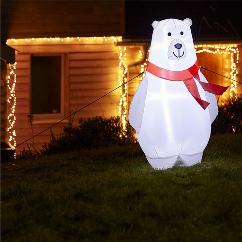 Inflatable polar bear led - bear,