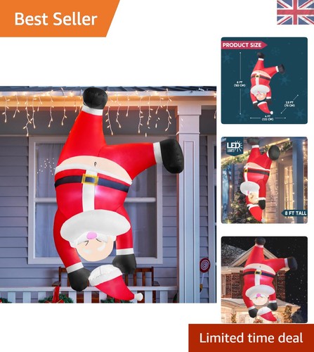 Santa inflatable hanging - santa, ft